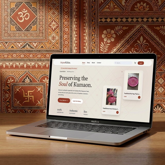 ArpanKalaa on Laptop